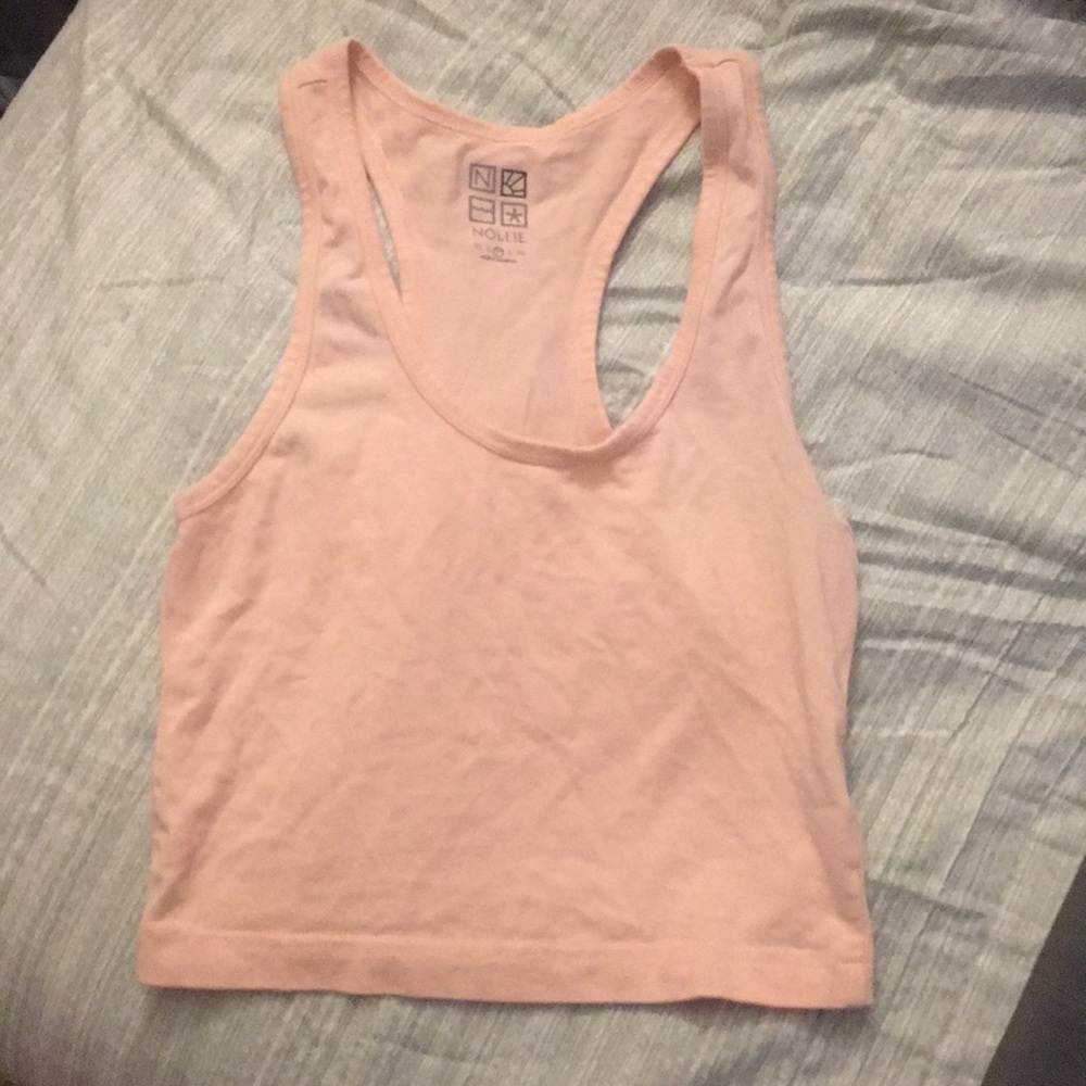 Baby pink crop top